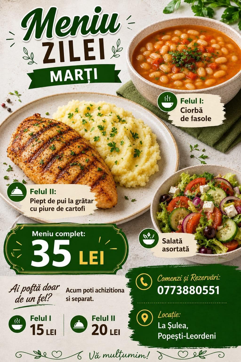 Preparat de la restaurantul La Șulea 1