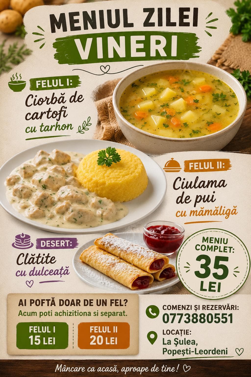 Preparat de la restaurantul La Șulea 11