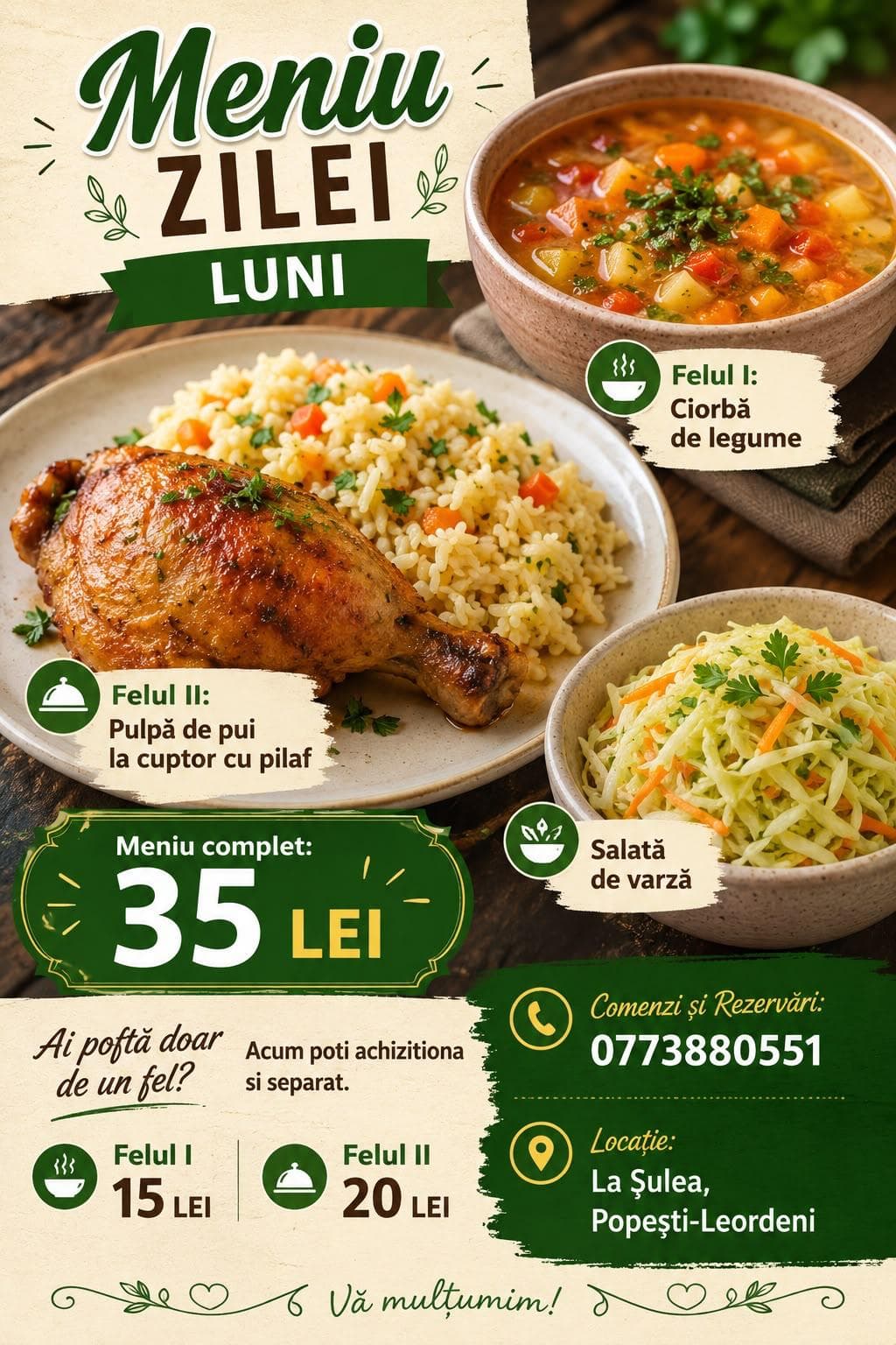 Preparat de la restaurantul La Șulea 2