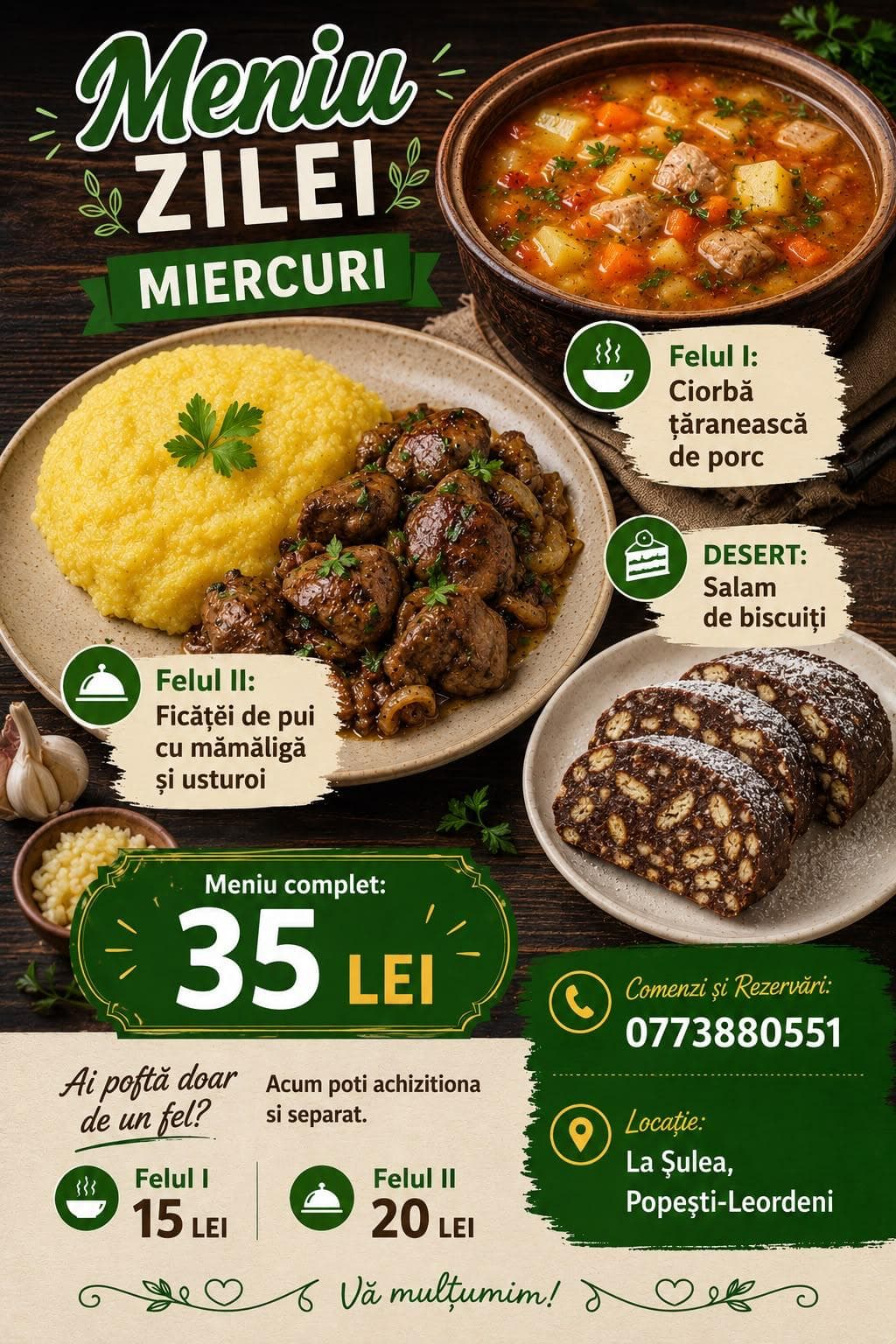 Preparat de la restaurantul La Șulea 4