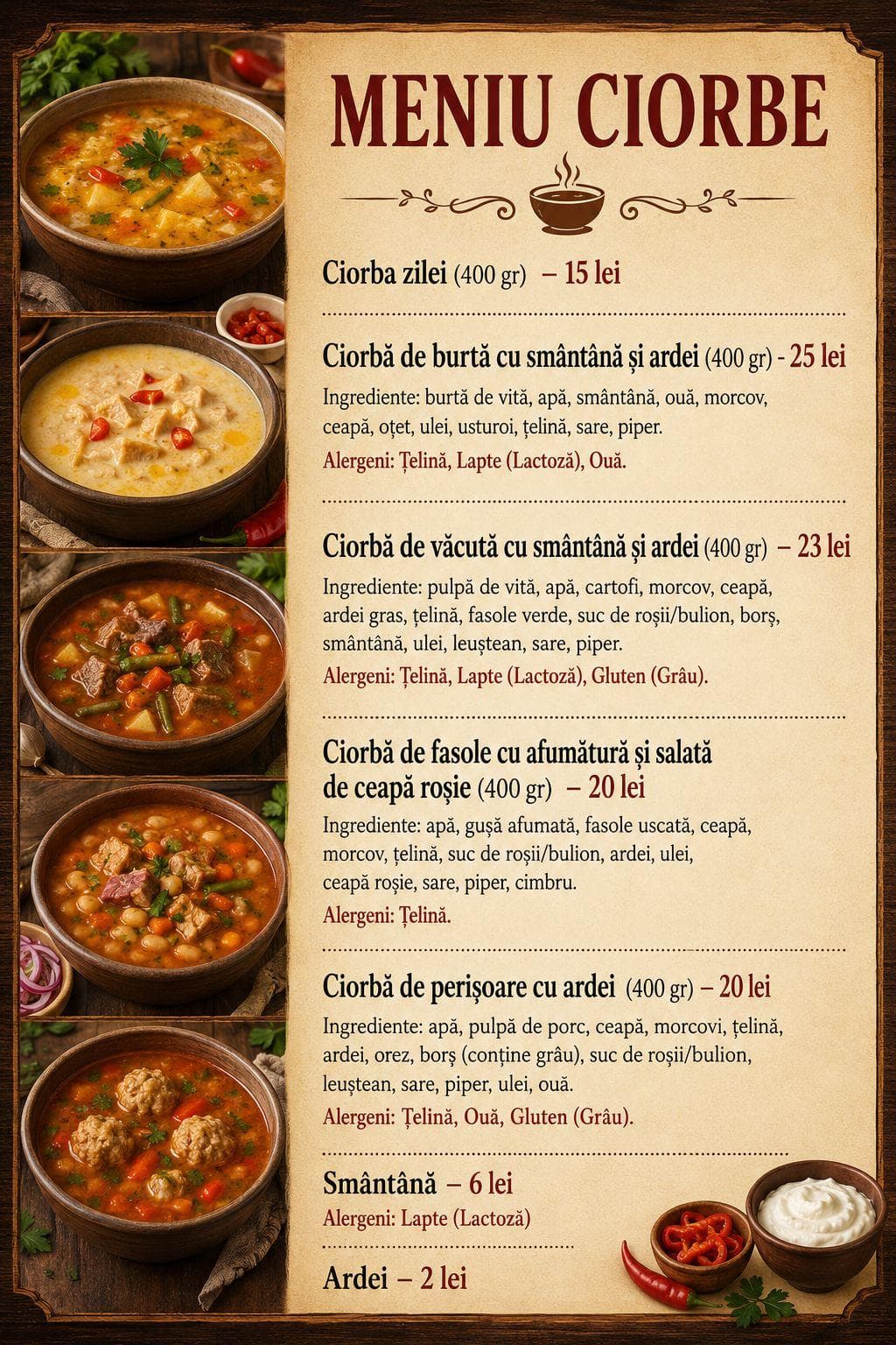 Preparat de la restaurantul La Șulea 9